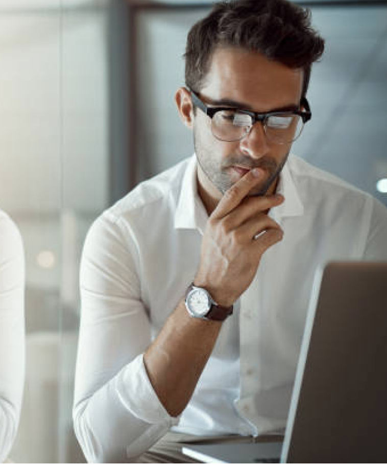 Man with laptop